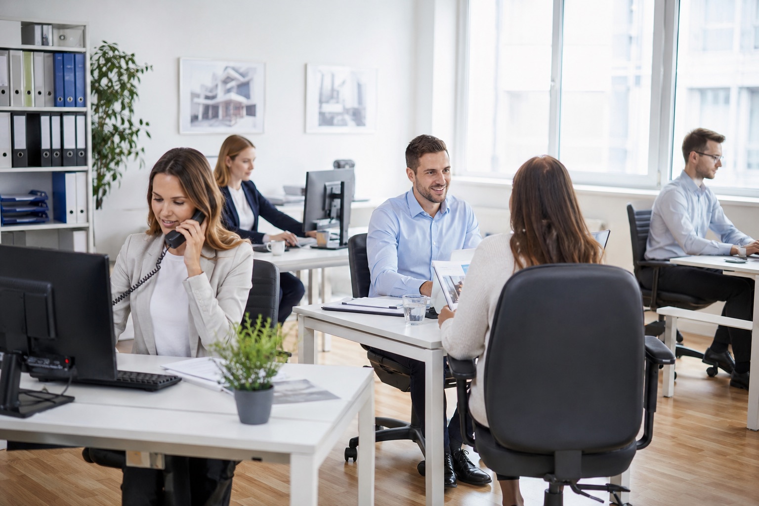 Das Secura Team im Büro